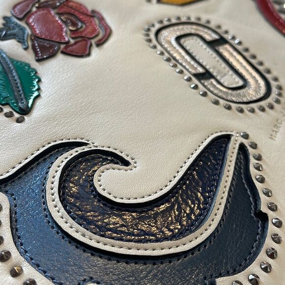 Marc Jacobs Collage Leather Courier Bag-grey-one Size - Picture 7 of 7